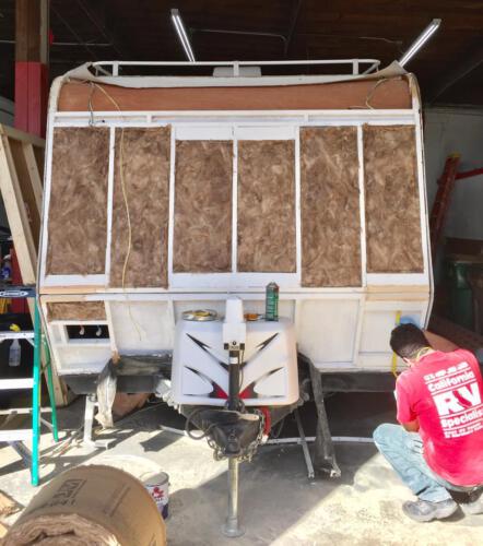 Weekend Warrior Travel Trailer - Front Cap Replacement.