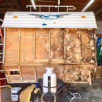 Travel Trailer - Front Alum Cap Repairs Due To Water Damaged. 