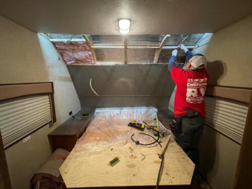 INTERIOR BEDROOM FRONT CAP REPAIR