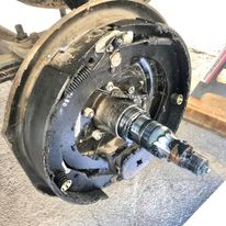 Grease Seal Failure Contaminated Brake Drum Linings.