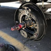 Grease Seal Failure Contaminated Brake Drum Linings.