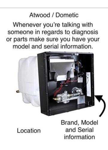 Water Heater Info Location